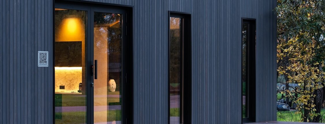 modular house norgeshus facade vertical wood