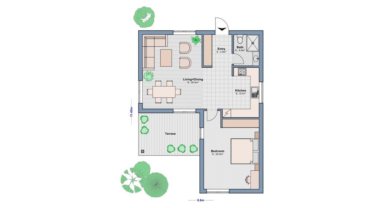 Modular House 73- norgeshus floor plan