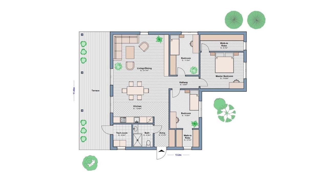 Modular House 126 - norgeshus floor plan_01